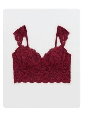 NWT Aerie Show Off Chenille Lace Wireless Bralette